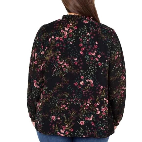 Well Worn Women's Floral Button Front Blouse Size 3X NWT - Picture 5 of 12